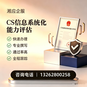 内蒙古CS信息系统化能力评估申报服务